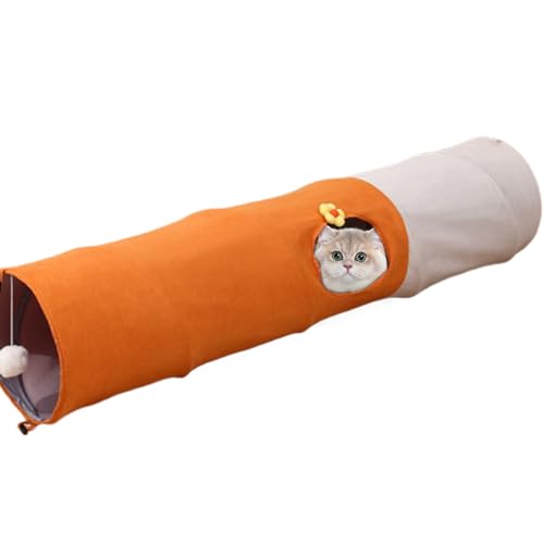 Dranng Katzen Spielzeug Tunnel - Zusammenklappbare Röhre Mit Ball - Kratzfeste Spielhöhle Zur Beschäftigung Als Trainingszubehör Für Wohnung Und Bewegung Dranng Katzen Spielzeug Tunnel - Zusammenklappbare Röhre Mit Ball - Kratzfeste Spielhöhle Zur Beschäftigung Als Trainingszubehör Für Wohnung Und Bewegung von Dranng