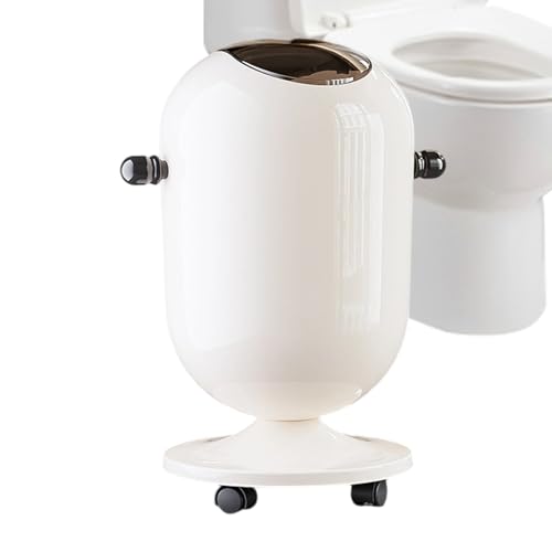 Dranng Küchen Mülleimer - 15 Liter Mülleimer Mit Deckel - Aufbewahrungsorganizer Recyclingbehälter Mit Rädern Für Büro Restaurant Wohnheim Wohnzimmer Schlafzimmer Camping von Dranng