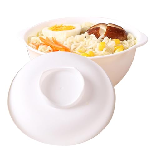 Dranng Ramen-Schüssel mikrowellengeeignet,Ramen-Nudelschalen mikrowellengeeignet - Suppenschüssel mit Deckel, Ramen-Kocher, | Hitzebeständig, großes Fassungsvermögen, Nudelschüssel von Dranng