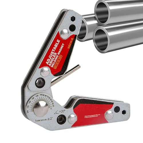 Dranng Schweißpositionierer | Einstellbare Winkel 20°-200° Schweißwerkzeug | Umschaltbarer Schweißmagnet Für Rohre Garage Landwirtschaft Industrie Dachdecken Automobilbau von Dranng