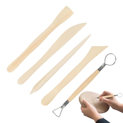 Dranng Töpfer-Ton-Bildhauerwerkzeug-Set, Modellier-Keramik-Set - Töpfer-Tonzubehör-Set, Zubehör, Holz, Keramik, Schnitzwerkzeug | Keramik-Ton-Schnitzwerkzeug-Set für Kunst und Handwerk, Dranng Töpfer-Ton-Bildhauerwerkzeug-Set, Modellier-Keramik-Set - Töpfer-Tonzubehör-Set, Zubehör, Holz, Keramik, Schnitzwerkzeug | Keramik-Ton-Schnitzwerkzeug-Set für Kunst und Handwerk, von Dranng