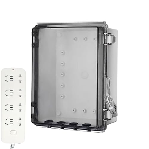Dranng Wasserdichte Verbindungsdose | Elektroprojektgehäuse Mit Klarsichtdeckel,Staubdichtes Gehäuse mit Schloss für Außen Wand Industrie Dranng Wasserdichte Verbindungsdose | Elektroprojektgehäuse Mit Klarsichtdeckel,Staubdichtes Gehäuse mit Schloss für Außen Wand Industrie von Dranng