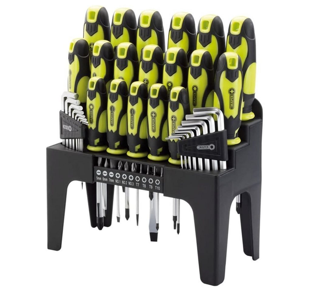 Draper Tools Schraubendreher Schraubendreher, Sechskant- & Bitschlüsselset 44 St 78619, (1 St) von Draper Tools