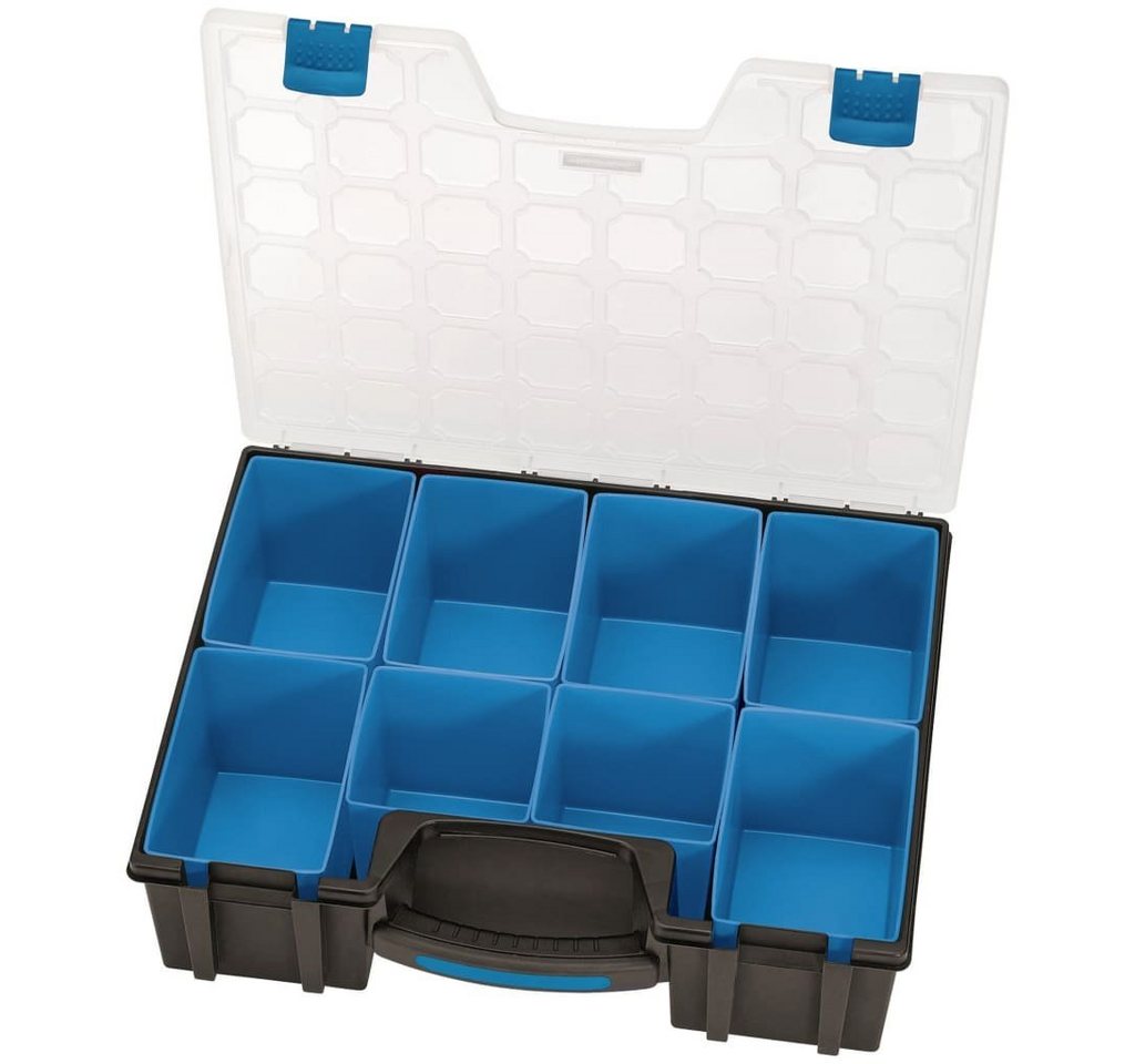 Draper Tools Werkzeugbox Sortimentskasten mit 8 Fächern 41,5×33×11 cm Schwarz von Draper Tools