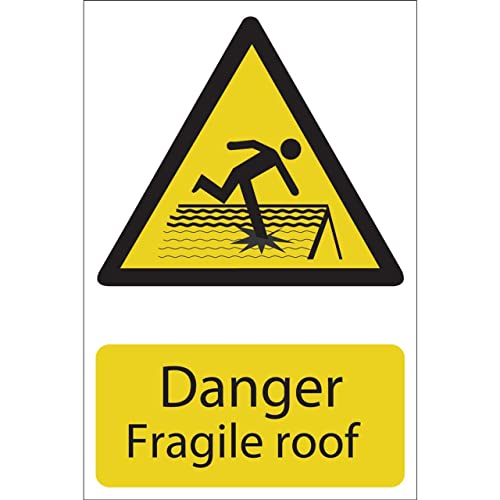 Draper 72395 "Danger Fragile Roof" Warnschild von Draper