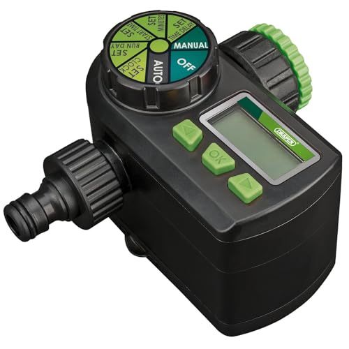 DRAPER 36750 – Elektronischer Kugelhahn Wasser Timer – schwarz von Draper