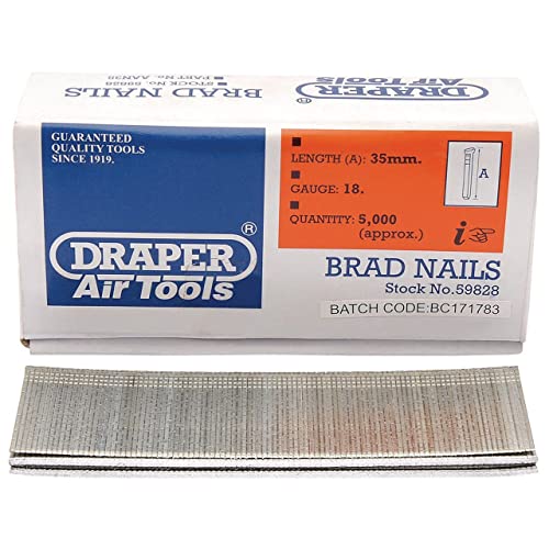 DRAPER 59828 35 mm Brad Nails (5000 Stück) von Draper