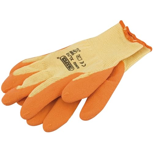 Draper 82602 Arbeitshandschuhe mit Latexbeschichtung, groß, Größe XL, Orange von Draper