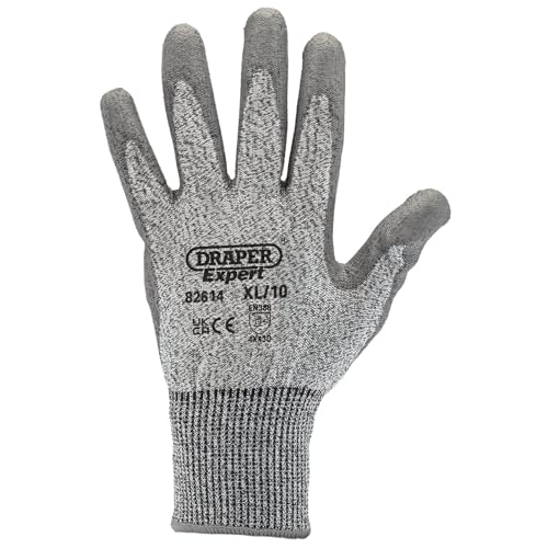 Draper 82614 Level 5 Handschuhe, schnittfest, Grau von Draper