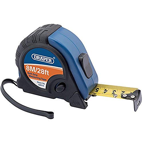 Draper 82819 8M/7,9m Professional Maßband schwarz und 8m/26ft von Draper