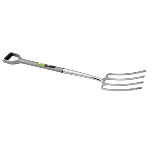 DRAPER 83753 Extra Lang Edelstahl Garten Gabel mit Soft Grip von Draper