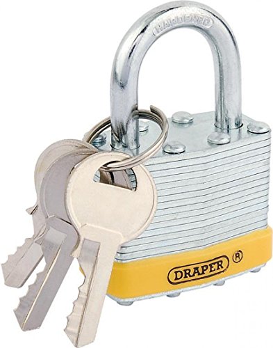 DRAPER DIY 22338 Vorhängeschloss, Stahl 40 mm laminiert Vorhängeschloss aus Stahl von Draper