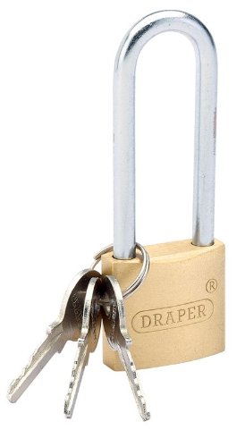 DRAPER DIY Series 22095 30 mm langem Bügel Messing Zylinder Vorhängeschloss von Draper