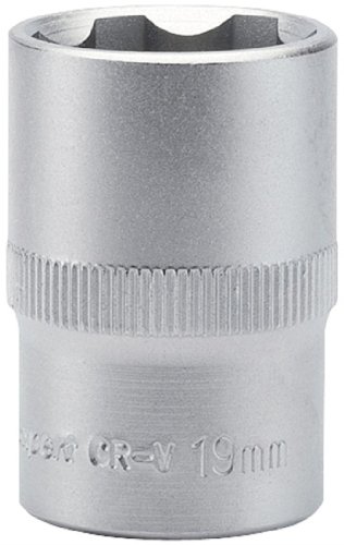 DRAPER EXPERT 09844 22 mm 3/8 SQUARE DRIVE HI-TORQ SATIN CHROM Stecknuss 6-kant, 09858 von Draper