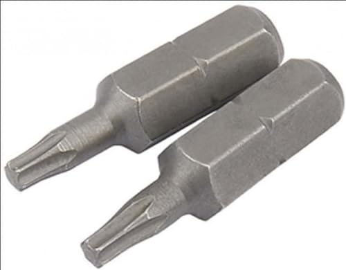 DRAPER EXPERT 52814 T10 Torx X 26 mm x 1/4-Zoll Sechskant kugelgestrahlte Schraubendreher-Bits (2 Stück) von Draper