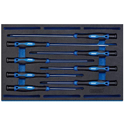 Draper 8-teiliges extra langes Präzisions-Schraubendreher-Set in 1/4-Zoll-EVA-Einsatzschale – 63399 – für Heimwerker und den professionellen Gebrauch Draper 8-teiliges extra langes Präzisions-Schraubendreher-Set in 1/4-Zoll-EVA-Einsatzschale – 63399 – für Heimwerker und den professionellen Gebrauch von Draper