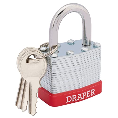 DRAPER Redline 68767 40 mm laminiert Vorhängeschloss aus Stahl, 68767 von Draper