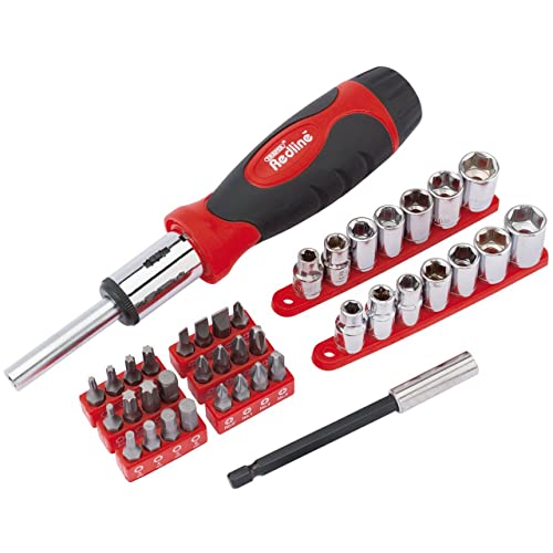 DRAPER Redline 68835 Ratschenmechanismus Schraubendreher Socket und bit-Set (40), 68835 von Draper REDLINE