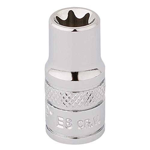 DRAPER TS14 Handyschutzhülle/B E8 Torx Socket, blau, 1/4-Zoll Vierkantantrieb von Draper