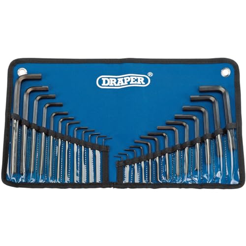 DRAPER Tools 33892 metrisch/imperial kombiniert Sechseck Schlüssel Set (25-teilig) von Draper