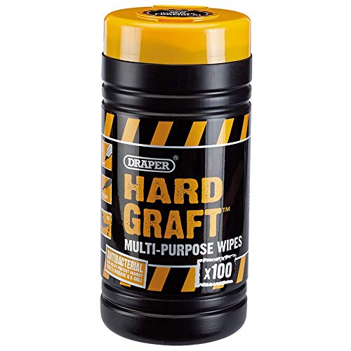 DRAPER Tools hgw-100 "Hard Graft Herren Stiefel" Tücher Badewanne 100 Stück, blau von Draper Tools