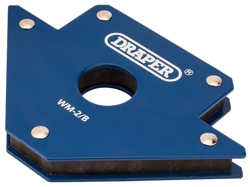 Draper Tools WM-2/B Mehrzweck-Magnethalter, 158 x 12 x 102 mm, Blau von Draper