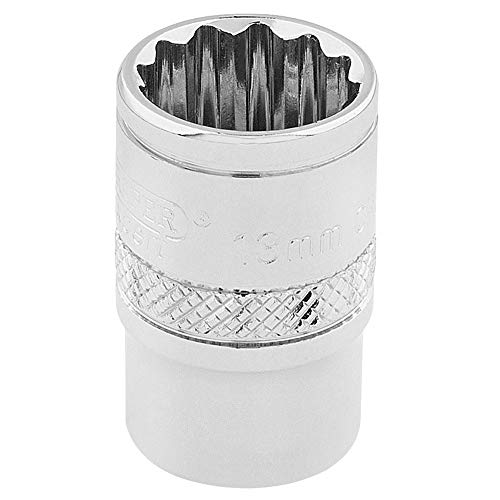 DRAPER d-mm/B 3/8 SQUARE DRIVE HI-TORQ 12 POINT SOCKET, blau, 13 mm von Draper