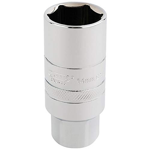 DRAPER dt-plug/B 3/20,3 cm quadratisch Antrieb 14 mm Gewinde 6 Punkt Zündkerze Socket (21 mm), blau von Draper