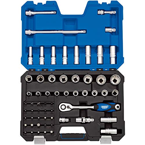 DRAPER h60mdsn/B 1/5,1 cm SQ. DR. Metrisches Expert mehreren Laufwerken & # 174; Socket Set (60 Stück), blau von Draper