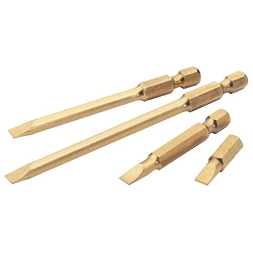 DRAPER 10584 1/4-Zoll 50 x 6.0 mm Titan Nitrid Schlitz e-shank Einsatz Bit von Draper