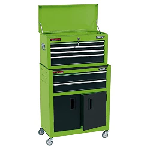 Draper 19566 Kombi-Rollschrank mit 6 Schubladen, 61 cm, Grün von Draper