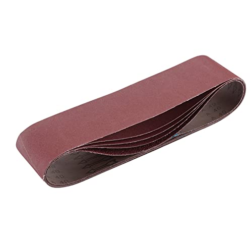 Draper 2 09273 Gewebe-Schleifband, 100 x 915 mm, Körnung sortiert, 5 Stück, rot, Einheitsgröße von Draper