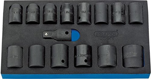 Draper 20801 15Piece 1/2'' Sq. Dr. Set of Hi-Torq Metric Impact Sockets Draper 20801 15Piece 1/2'' Sq. Dr. Set of Hi-Torq Metric Impact Sockets von Draper