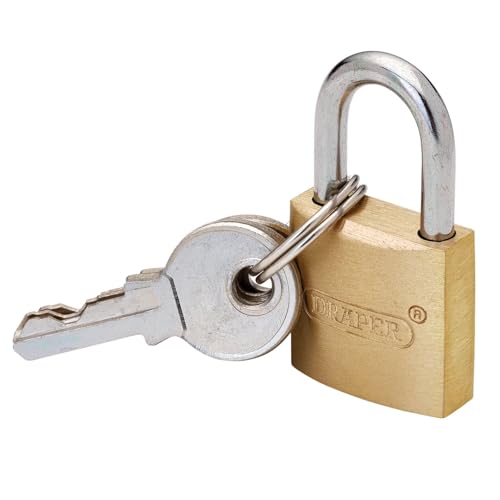 Draper 21725 Brass Cylinder Padlock, 20mm, Messing-Vorhängeschlösser, gold, 1 Draper 21725 Brass Cylinder Padlock, 20mm, Messing-Vorhängeschlösser, gold, 1 von Draper