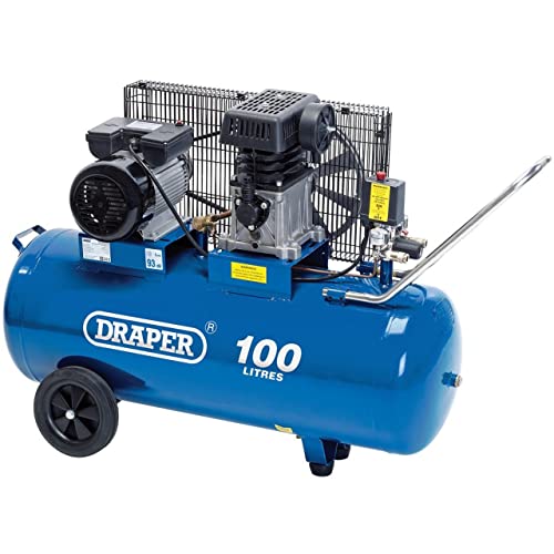 Draper 31254 Belt-Driven Air Compressor, 100L, 230V 2.2KW, 3HP von Draper