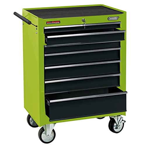 Draper 35745 Rollschrank mit 7 Schubladen, 66 cm, Grün von Draper