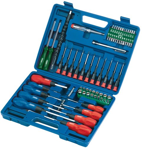 Draper 40850 Schraubendreher-/Stecknuss- und Bit-Set 70-teilig von Draper