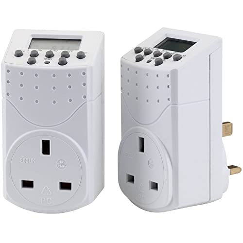 Draper 44912 Digitaler Timer, 230 V, 7 Tage (2er-Pack) von Draper