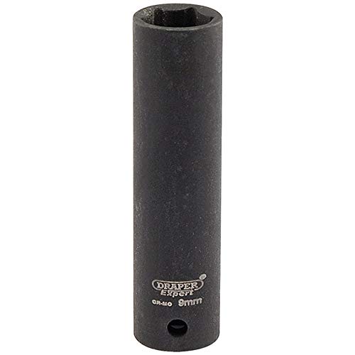 Draper 5188 1/4 Zoll Vierkantantrieb Expert Hi-Torq metrischer tiefer Schlag-Stecknuss, 10 mm Größe, Blau von Draper