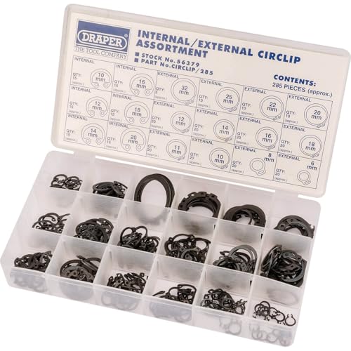 Draper 56379 Sicherungsring-Sortiment 285-teilig von Draper