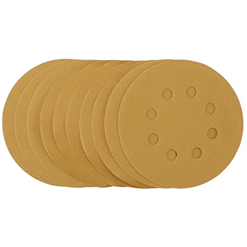 Draper 59766 Gold Schleifscheiben mit Klettverschluss 125 mm Körnung 320 (10 Stück) One Size von Draper