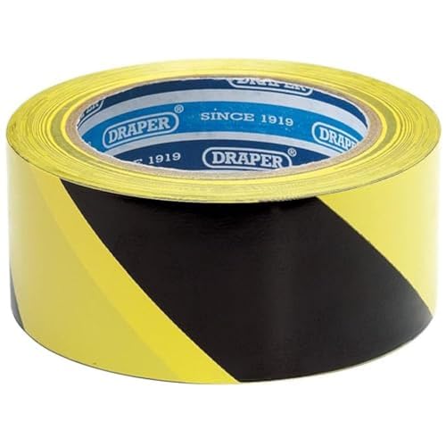 Draper 63382 Absperrband 33 m x 50 mm schwarz/gelb von Draper