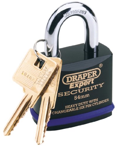 Draper 64195 Robustes Vorhängeschloss aus vollberuhigtem Stahl 70 mm von Draper