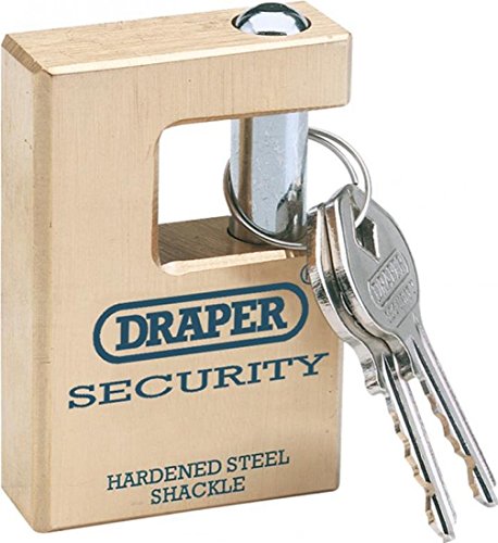 Draper 64203 Vorhängeschloss hochsicher aus Messing 85 mm von Draper