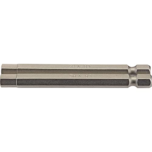 Draper 64340 Sechskant-Einsatz-Bit, 6 mm, 6 mm, 75 mm lang, 2 Stück von Draper