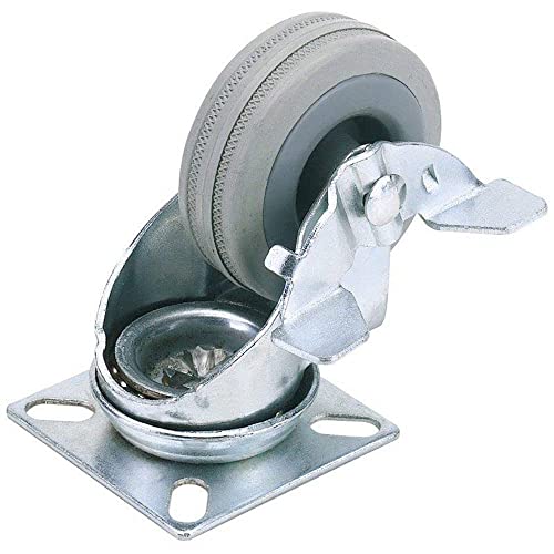 Draper 65474 SWL 70 kg Lenkrolle mit Bremse, blau, 75 mm von Draper