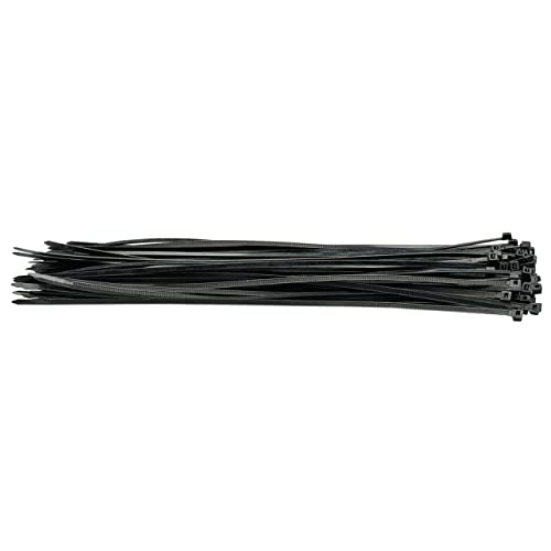 Draper 70400 Kabelbinder aus Nylon, 4,8 x 400 mm, Schwarz, 100 Stück von Draper