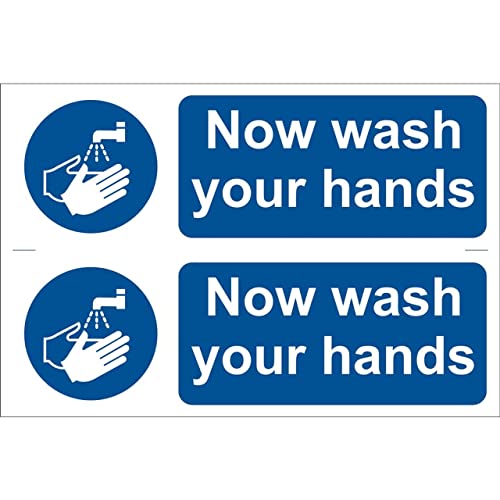 Draper 72162 2 x Schild Wash Your Hands von Draper