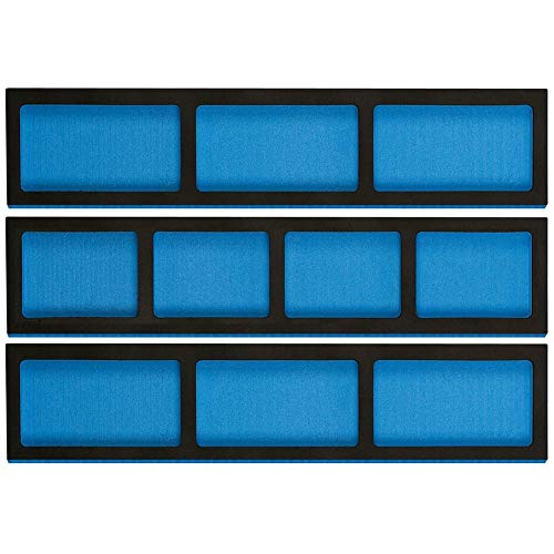 Draper 75048 Schubladeneinsatz aus EVA, 3-teiliges Set, Blau von Draper