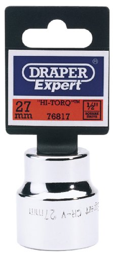 Draper Expert 76817 Hi-Torq-Steckschlüssel-Einsatz mit Vierkantantrieb 1/2'', 27 mm von Draper